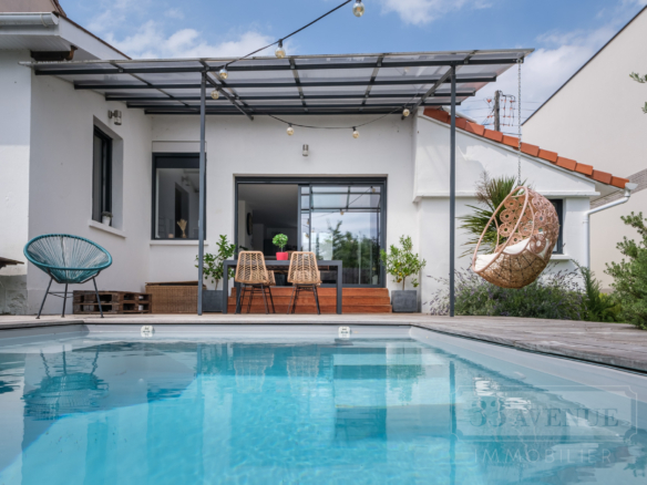 PESSAC PROCHE CENTRE MAISON 100 M2 JARDIN PISCINE